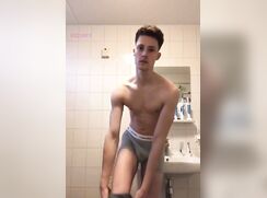 21YO Dutch Twink Petter Strips Off To Expose His Shaved Uncut Cock porn