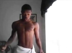 Vintage webcam: many guys dancing