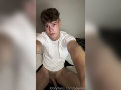 cute blonde prince cumming on chest jo