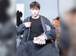 cute guy likes to show his big cock
