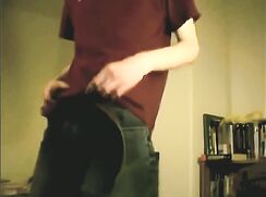 College Dude Self Suck and Cums in his Dorm-room - AI Enhanced