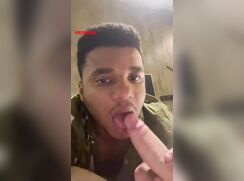 Black Gay Marine BJs His Uncut Friend At Barracks porn