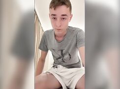 Leo gets naked and jerks his cock