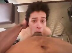 Black Twink Facefucked By White Daddy porn