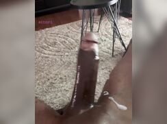 Shaved BBC Spews Cum Hands Free porn