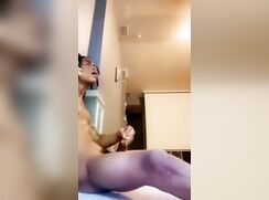 Black teen smoking and cums - 08-28-25