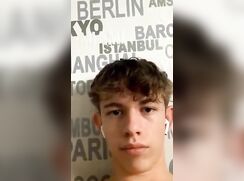 Cute blond boy cums a lot