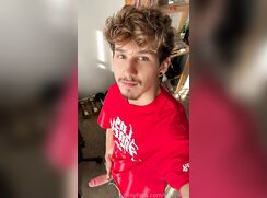 cute curly blonde spicey mikeyy wanking off