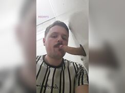 Uncut Chubby Toilet Gloryhole BJ porn