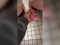 Under Stall Jerk & Cum For White Daddy porn