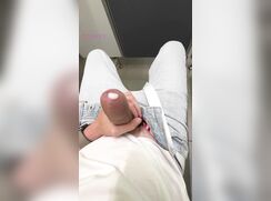 Twink Jerks & Cums In Public Toilet porn