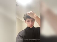 cute samuel brenes wanking off