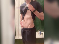 Twink Bathroom Strip To Show BWC porn
