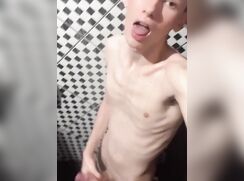 Skinny Uncut Twink Jerks & Cums porn