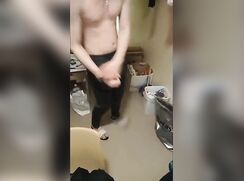Real prison 2 guys touch and wank each other and cum