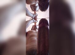 Twink Practices Cock Sucking While Wanking porn