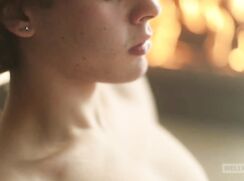 cute curly hot blonde jerking for helix audition