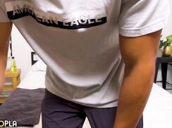 cute curly blonde wanking off for audition porn