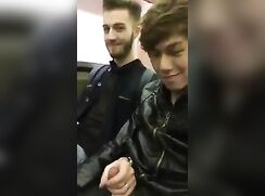 White Jerks Gaysian On Metro porn
