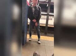 Subway Station Cock Play porn