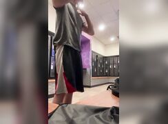Twink Plays With Cock In Locker Room porn