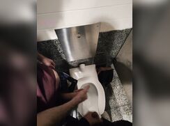 Public Toilet Mutual Masturbation porn