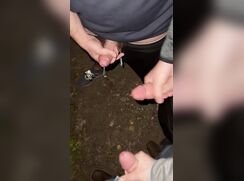 Friends Trio Jerk In Park porn