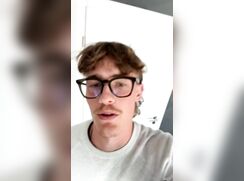cute fit huge blonde louraint talking clip
