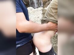 Raw Fuck By Waterfall porn