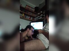 Geek BJ For Gaymer porn