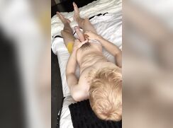 cute blonde bastian cumming on bed jo