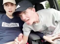 Caught Giving BJ In Car Outside porn