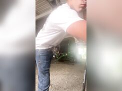 Cute Farmer Paul Beats Cock in Barn