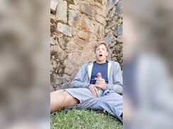 Jayden jerking his big cock