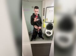 Hung Uncut In Train Toilet porn