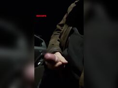 Uncut Jerk & Cum In Street porn