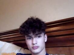 Curly hottie oils up
