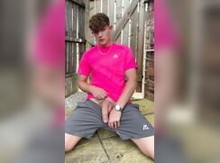 cute britt oliver ,alo twink jerking on tanned cabine