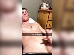 cute fit basket player snapchating to girl clip