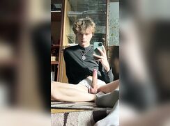 cute big cock bastian cumming twice on bed