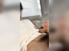 horny chinese boy jerks off