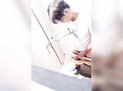 chinese college student jerking off while watching porn