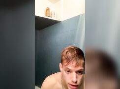 cute latin blonde baited shower on live off