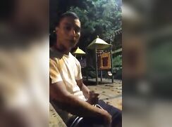 In the park late at night