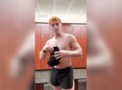 Ginger Jock Strip In Locker Room porn