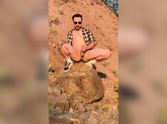 Hipster Exhibitionist Jerks Outside porn