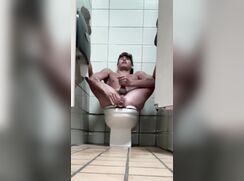 Dildo fuck in a public toilet - 09-15-25
