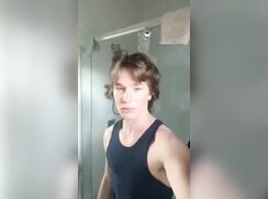 cute guy snapchating jerks off clip