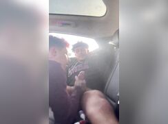 Latino Handjob BJ & Cum In Car porn