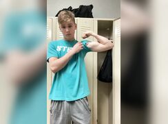 Young guy in blue strips